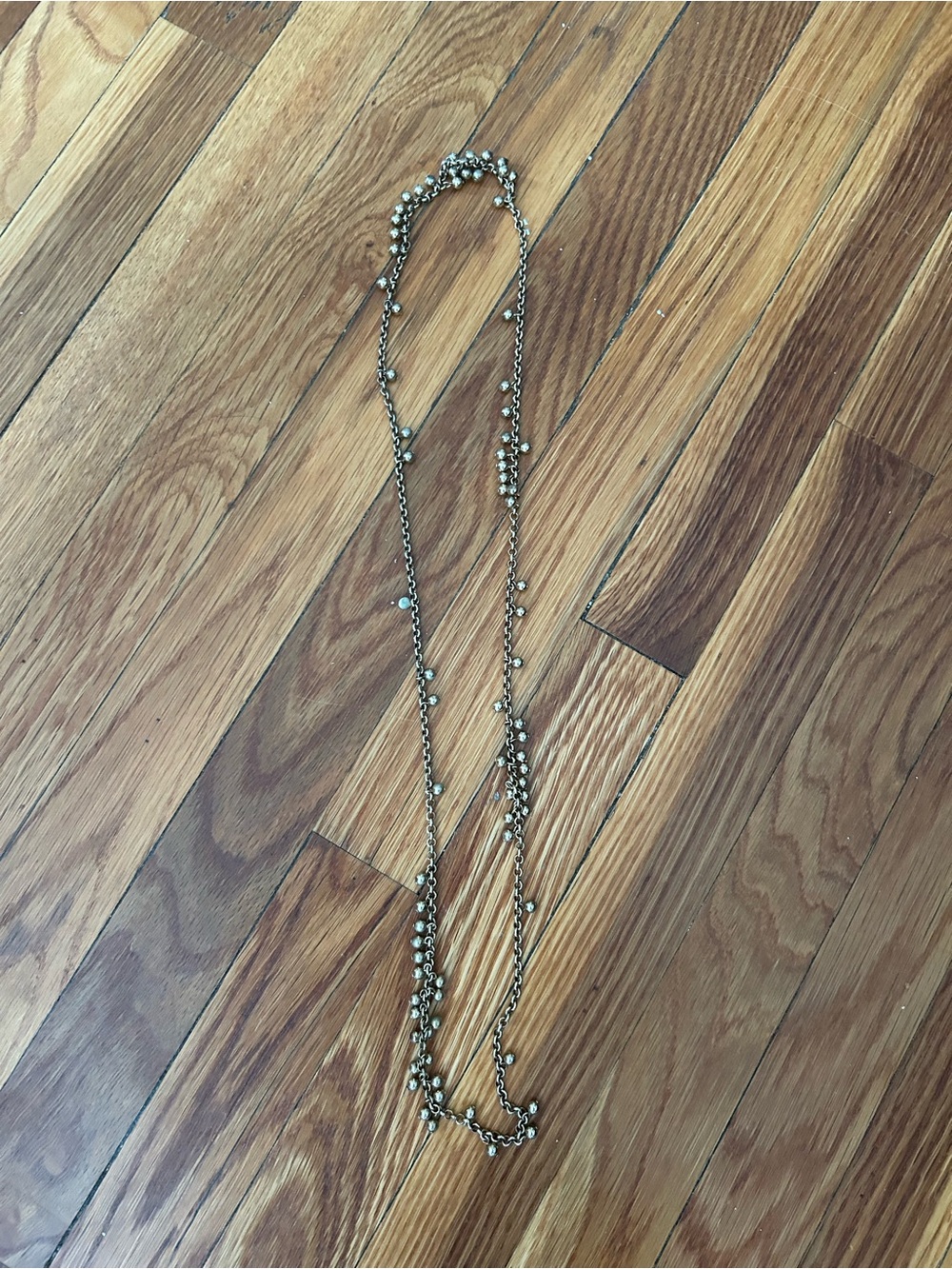 Delicate Gold-Tone Beaded Layered Necklace